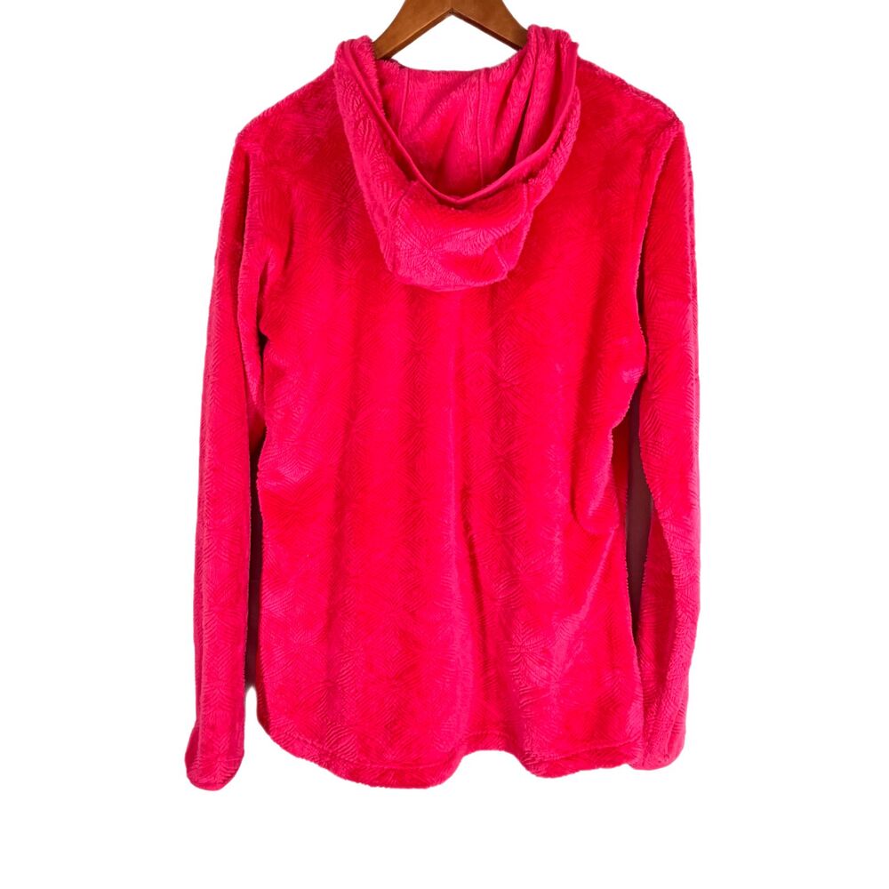 💐 Helly Hansen L Pink Fleece Jacket Full Zipper Hoodie Pockets Womens Fit - Picture 6 of 9